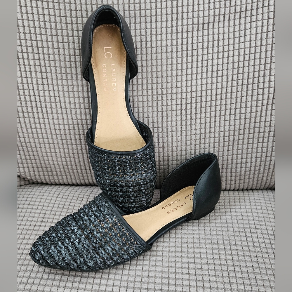 LC Lauren Conrad Black Ballet Flats
